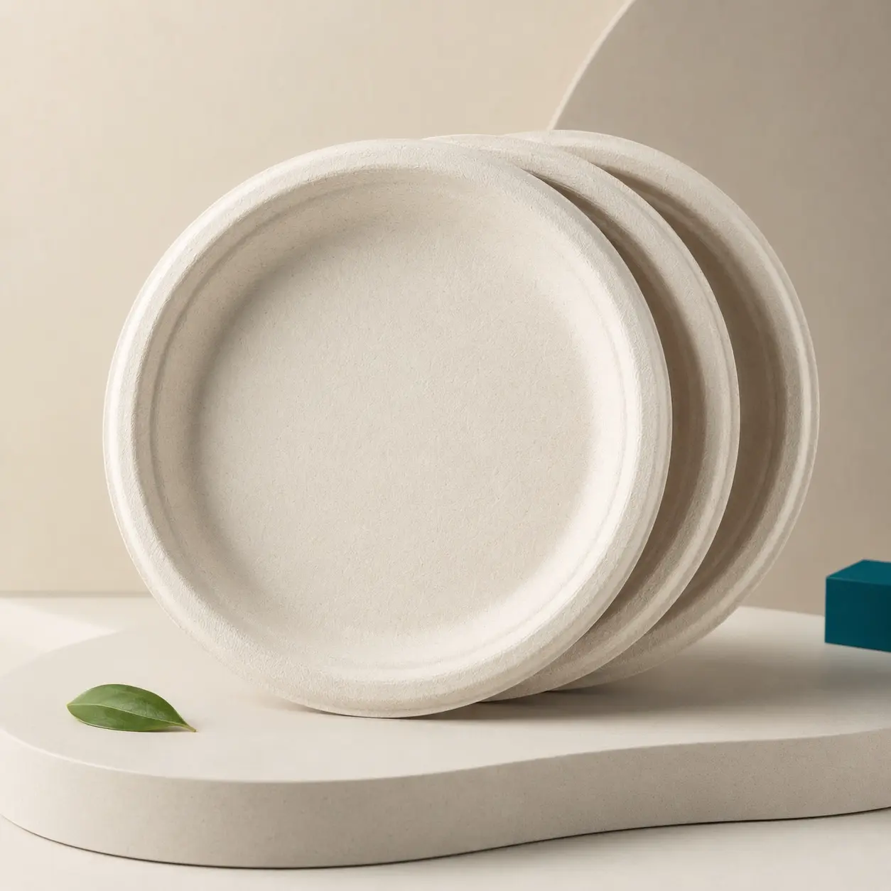 7 Inch Sugarcane Bagasse Plate