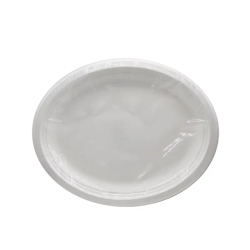8.6 Inch Round Sugarcane Bagasse Plate - main product view