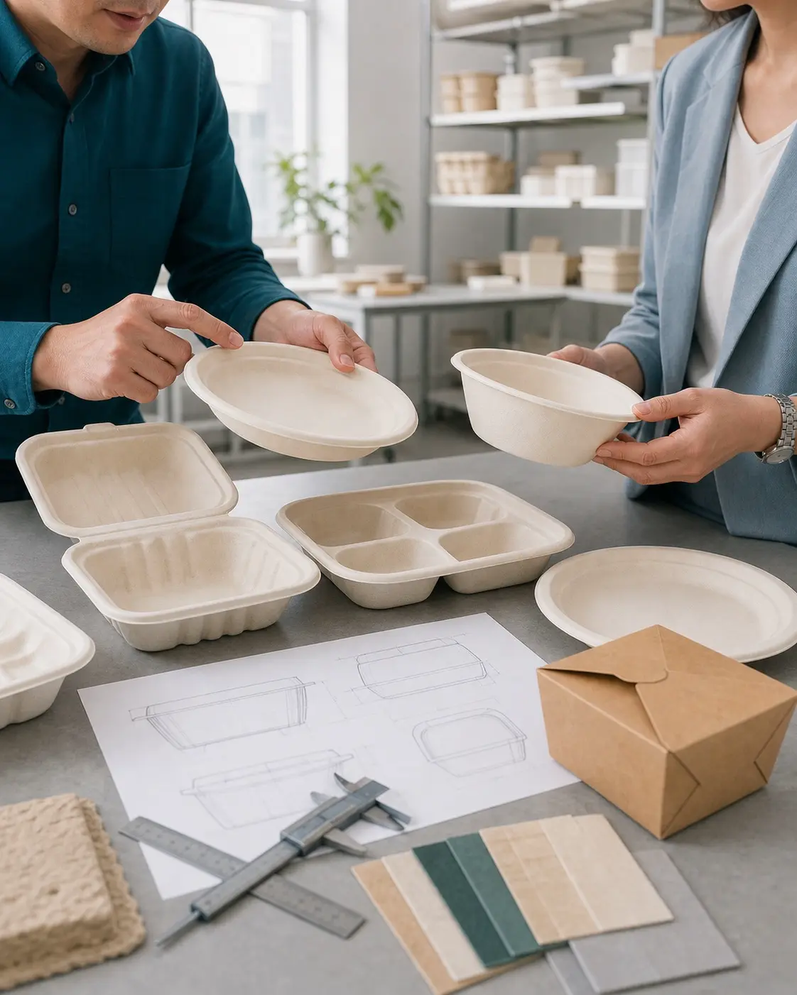 Custom product samples, packaging concepts