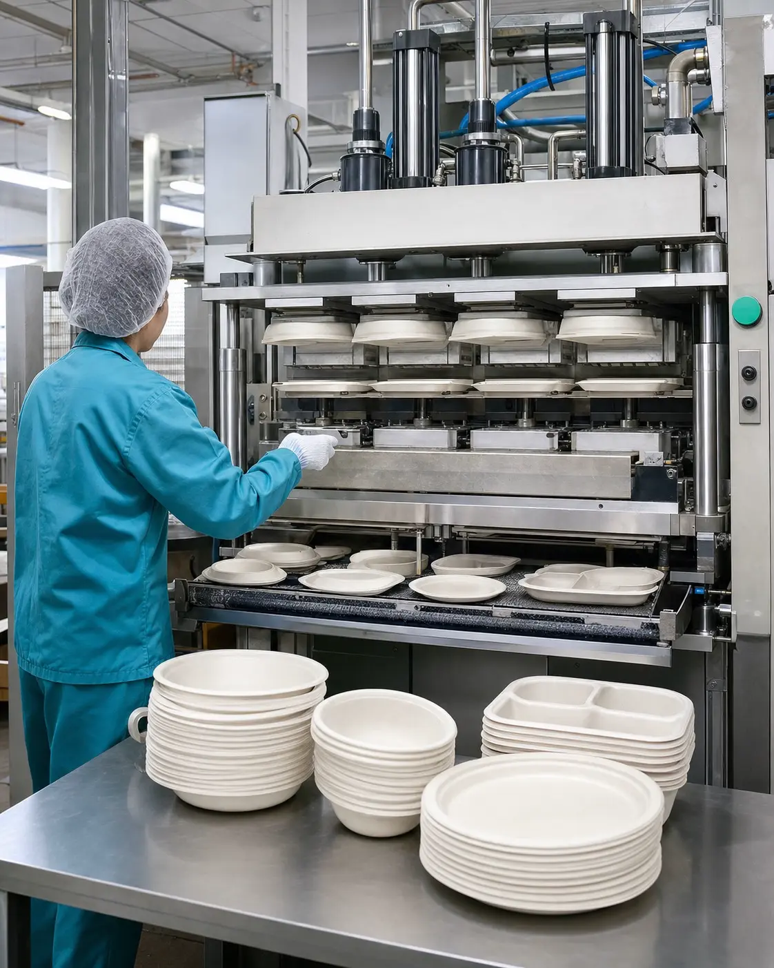 Molding, hot pressing production equipment