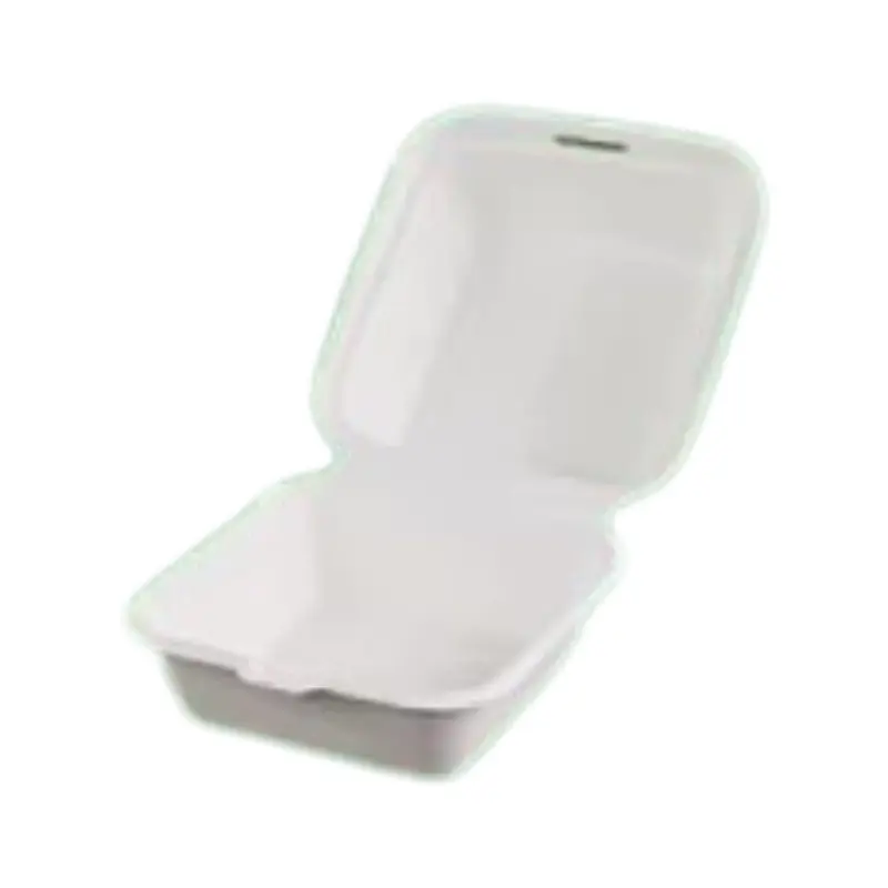 6.5 Inch Sugarcane Bagasse Clamshell