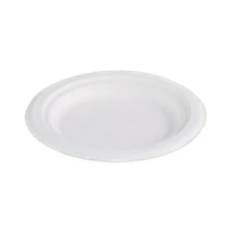 7 Inch Round Sugarcane Bagasse Plate