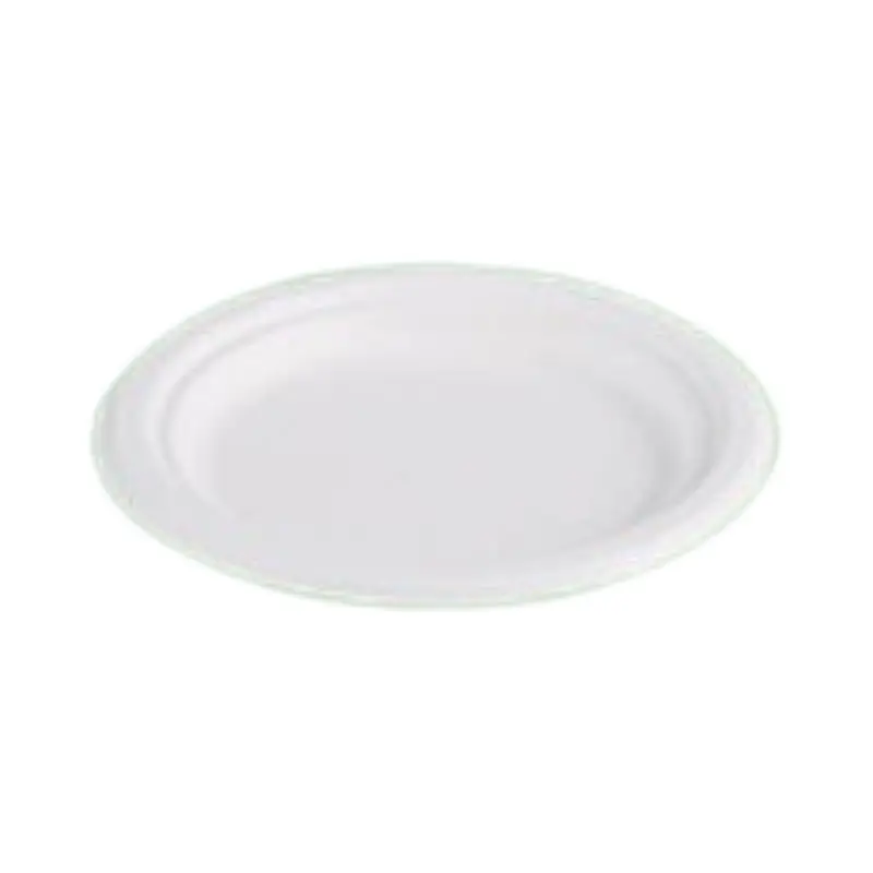 9 Inch Round Sugarcane Bagasse Plate