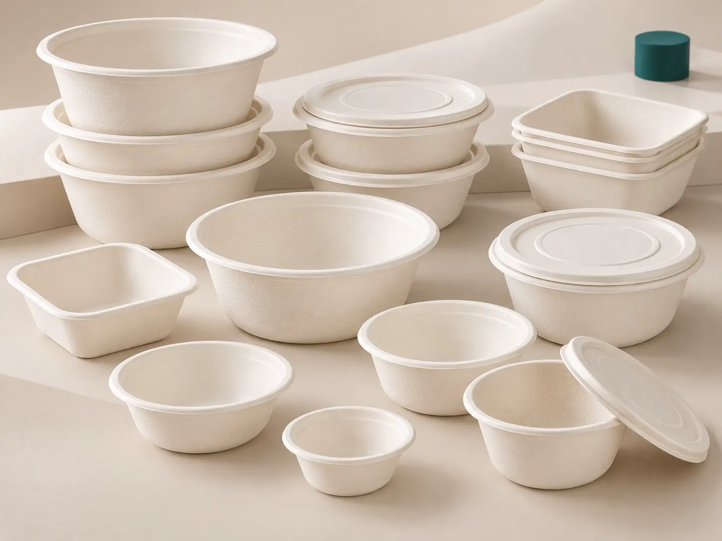 Bagasse bowls for food packaging