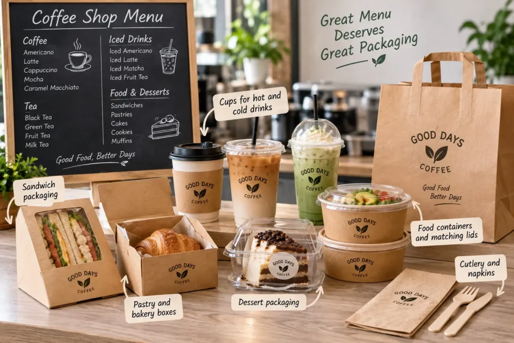 Coffee Shop Menu Packaging Planning