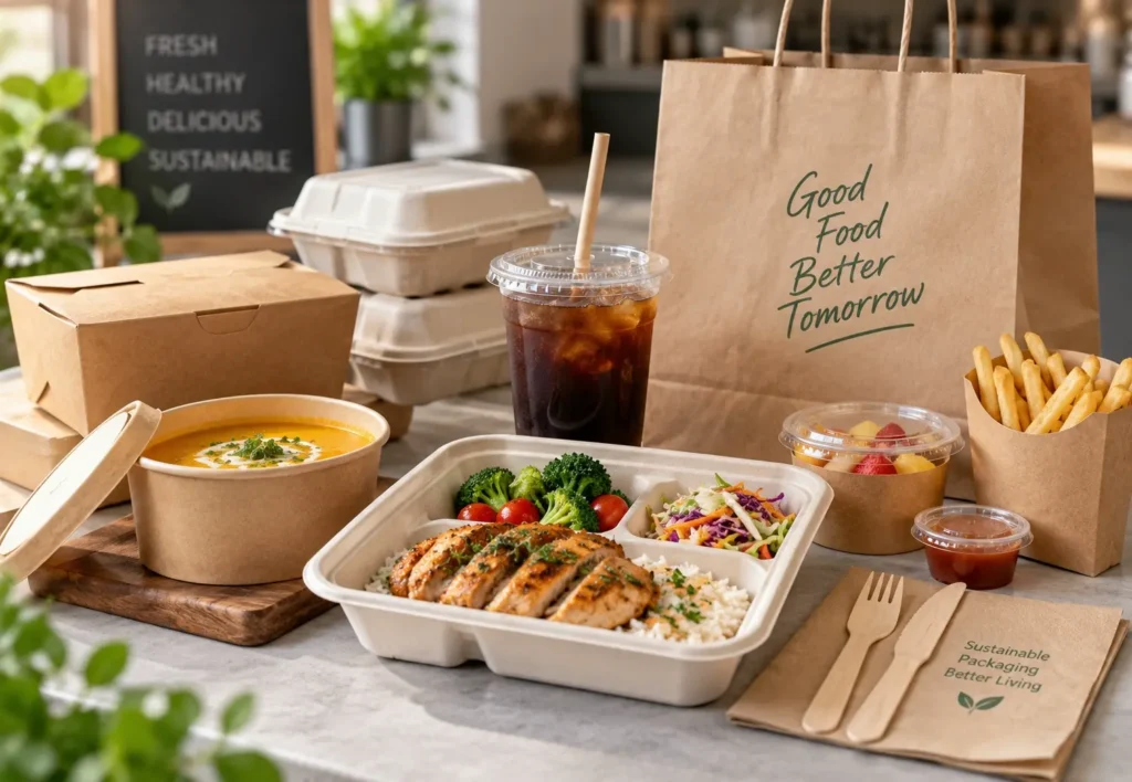 Complete Restaurant Packaging System for Dine In Takeaway and Delivery