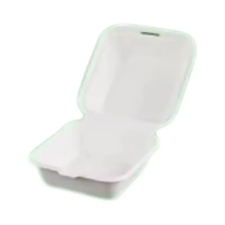 European 6 Inch Sugarcane Bagasse Clamshell