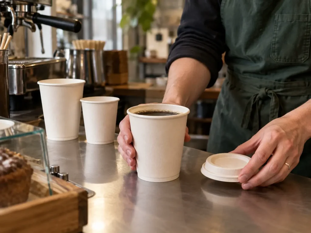 Paper Cup Matched to Hot Drink and Serving Size