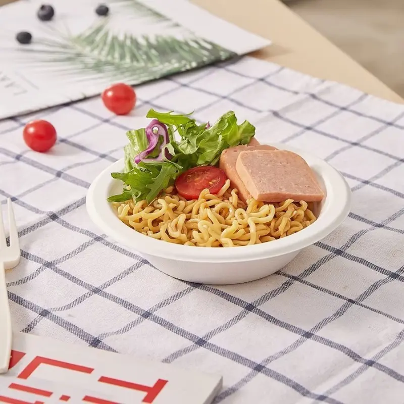 Sugarcane Bagasse Round Bowl application